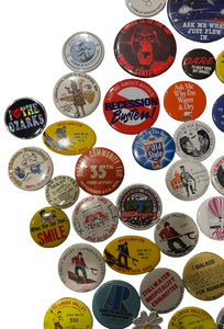 Assortment of Vintage Advertising Buttons - Including MN Winter Carnival, Stillwater Lumberjack Days & More!