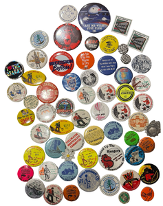 Assortment of Vintage Advertising Buttons - Including MN Winter Carnival, Stillwater Lumberjack Days & More!