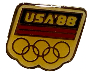 lot 6 image: Vintage 1988 Olympics Pin