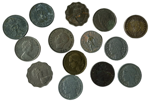 lot 23D image: Assortment of 14 Foreign Currency Coins