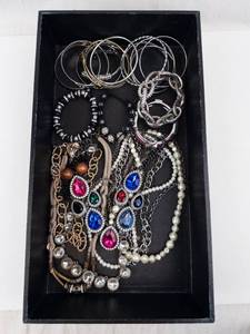 Bracelets & Necklaces - Assorted Costume Jewelry with Gemstone & Crystal Accents