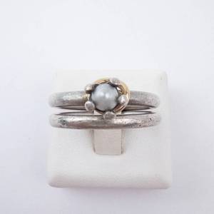 Pandora Pearl Ring - Sterling Silver - Size 8