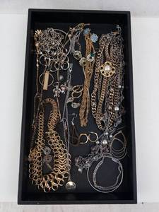 Assorted Costume Jewelry - Necklaces, Bracelets, Rings, Earrings, Chains & Pendants, Mixed Metals