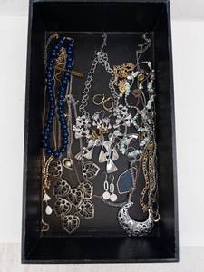 Assorted Jewelry Collection - Necklaces, Earrings, Rings and Turquoise Beads