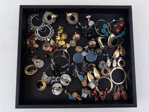 Assorted Costume Jewelry Collection - Earrings, Rings, Bracelets & Necklaces