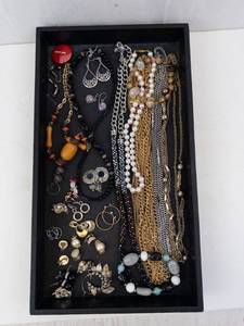 Assorted Costume Jewelry Collection - Necklaces, Bracelets, Earrings & Rings