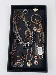 Assorted Jewelry Collection - Necklaces, Bracelets, Earrings & Rings