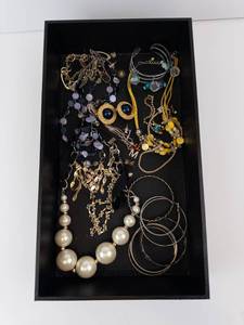 Pearl Necklace & Assorted Jewelry - Bracelets, Earrings, Beads