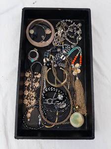 Costume Jewelry Lot - Mixed Bracelets, Bangles, Necklaces & Pendant