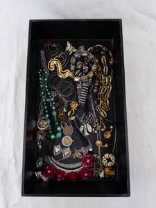 Assorted Costume Jewelry Display Box - Necklaces, Chains & Pendants
