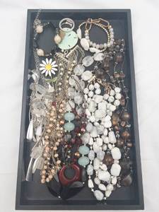 Assorted Bead Necklaces & Jewelry - Glass, Stone & Shell Charms