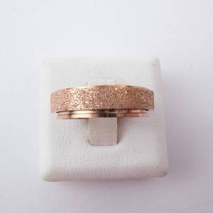 Spinner Ring - Rose Tone Sparkling, Size 6