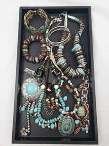 Boho Bead Costume Jewelry Collection - Mixed Metal Bracelets & Necklaces