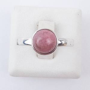 Rhodonite Sterling Silver Ring - Size 8