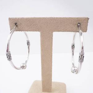 BN Sterling Silver Hoop Earrings