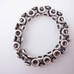 Sterling Silver Nexus Circle Link Bracelet - Weighs 67.5 Grams Needs clasp