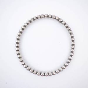 Bead Bangle Sterling Silver