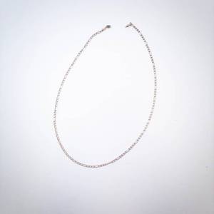 Mens Sterling Silver Cable Chain Necklace Italian
