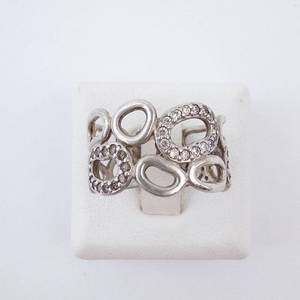 Pandora Circle of Friends Ring - Champagne CZ, Sterling Silver, Size 7