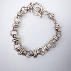 Sterling Silver Mens Heavy Link Bracelet 45 GRAMS