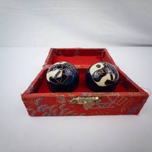 Baoding Stress Balls - Vintage Chinese Chiming Harmony (Lot of 2)