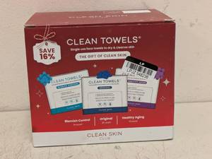 lot 44 image: NEW CLEAN SKIN CLUB CLEAN TOWELS