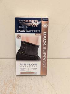 lot 62 image: NEW COPPERFIT ELITE ADJUSTABLE BACK SUPPORT