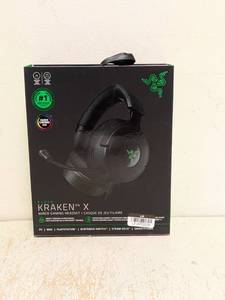 lot 70 image: NEW RAZER KRAKEN X WIRED GAMING HEADET