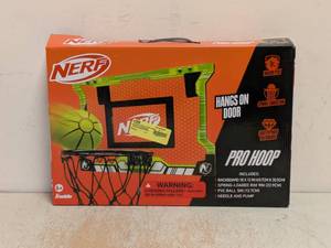 lot 131 image: NEW NERF HANGS ON DOOR PRO HOOP