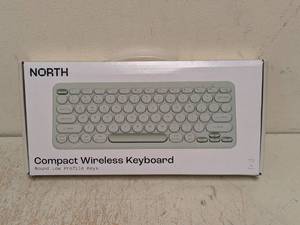 lot 137 image: NEW NORTH COMPACT WIRELESS KEYBOARD ( ROUND LOW PROFILE KEYS )