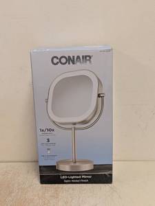 lot 162 image: CONAIR LED LIGHTED MIRROR