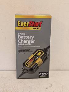 lot 173 image: NEW EVERSTART MAXX 3 AMP BATTERY CHARGER AND MAINTAINER