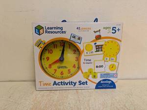 lot 186 image: NEW LEARNING RESOURCES TIME ACTIVITY SET