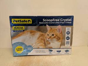 lot 200 image: NEW PETSAFE DISPOSABLE CRYSTAL LITTER TRAYS 3PK