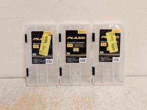 lot 213 image: (3) NEW PLANO PROLATCH STOWAWAY ADJUSTABLE COMPARTMENTS