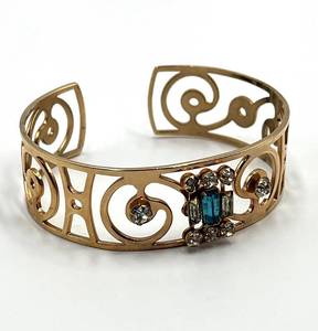 lot 16S image: Vintage Openwork Filigree Cuff Bracelet