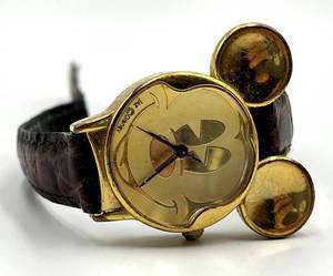 lot 19S image: JAZ Disney Mickey Mouse Gold Tone Watch