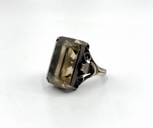 lot 53S image: Sterling Silver Smoky Quartz Ring