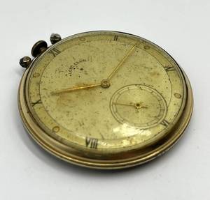 lot 71S image: Lord Elgin Pocket Watch 14K Gold-Filled Case Roman Dial