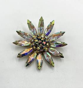 lot 94S image: Sherman Aurora Borealis Flower Brooch
