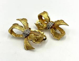 lot 96S image: Jonas Bow Clip-On Earrings