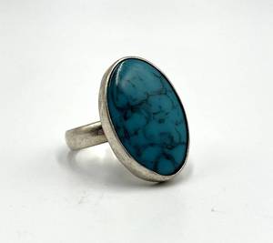 lot 106S image: Turquoise Ring - 950 Silver