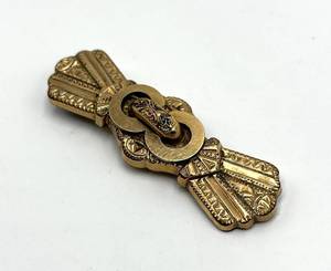 lot 129S image: Victorian Bar Brooch Pin - Broken
