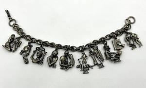 lot 147S image: Coro 10 Commandments Charm Bracelet
