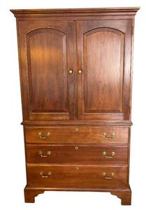 lot 19R image: MB - Vintage Stickley Armoire - Wardrobe Cabinet