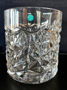 lot 15C image: LL - Tiffany & Co. Rock Cut Crystal Ice Bucket