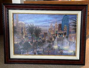 lot 12M image: LL - Robert Finale Evening in Vegas Limited Edition Gicle Print