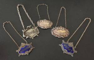 lot 131R image: LL - Vintage Decanter Labels