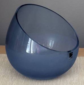 lot 158R image: DR - Sea Glasbruk Vase - Blue Glass
