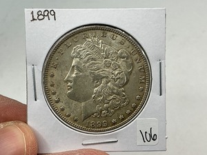 lot 106 image: 1899 Silver Morgan Dollar